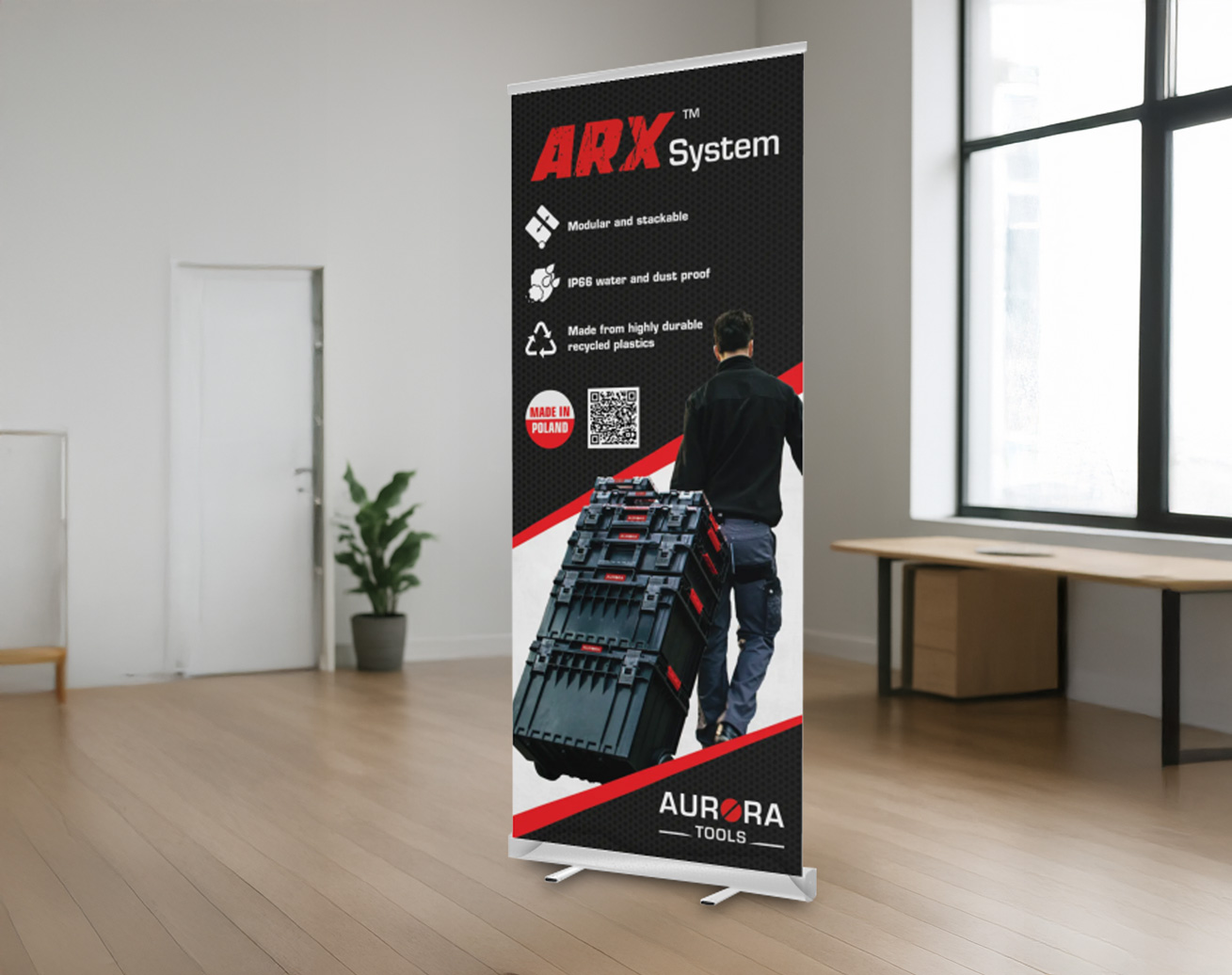 The ARX Stystem Retractable Banner Mockup