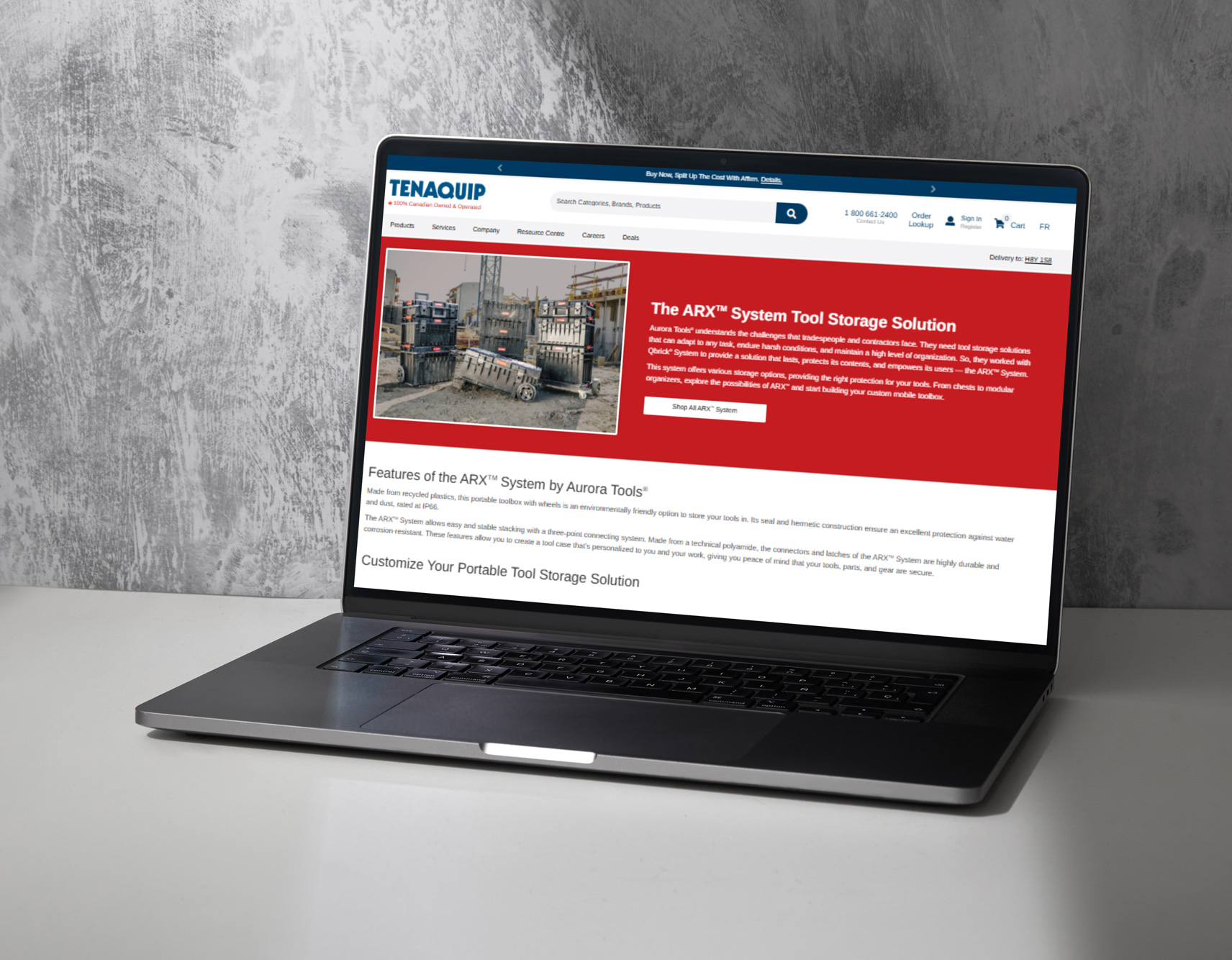 ARX System Landing Page